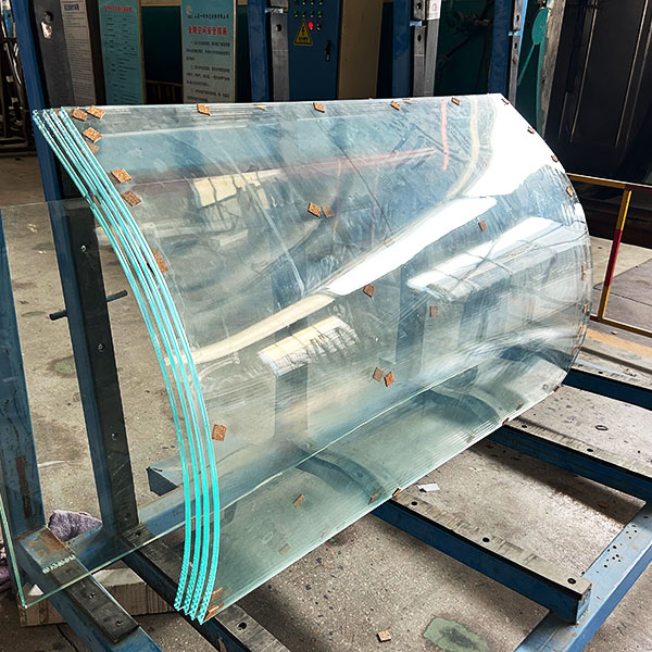 Bent steel glass