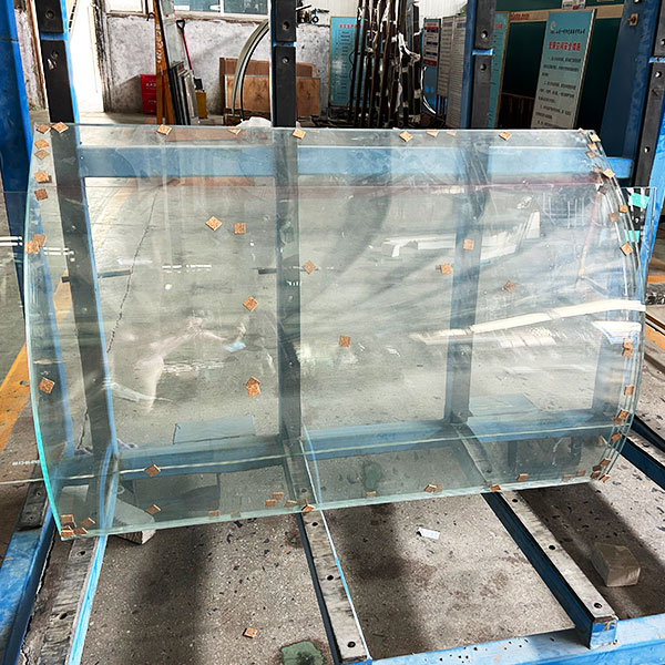 Bent steel glass