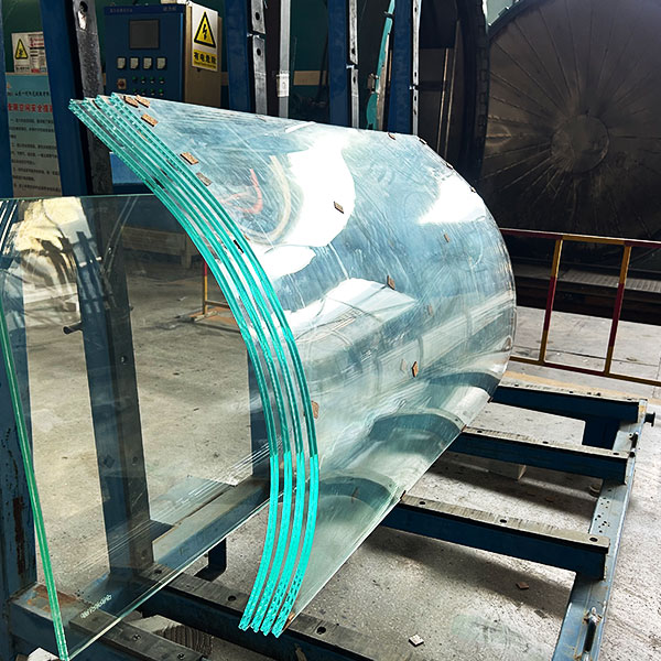 Bent steel glass